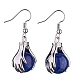 Natural Lapis Lazuli Palm Dangle Earrings(EJEW-A092-09P-15)-3
