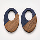 Resin & Walnut Wood Pendants(X-RESI-S384-001A-A01)-1