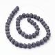 Unwaxed Natural Lava Rock Bead Strands(G-F309-4mm)-2