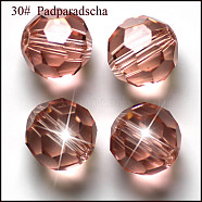 Imitation Austrian Crystal Beads, Grade AAA, Faceted(32 Facets), Round, Pale Violet Red, 10mm, Hole: 0.9~1mm(SWAR-F021-10mm-319)