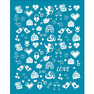 Silk Screen Printing Stencil, for Painting on Wood, DIY Decoration T-Shirt Fabric, Valentine's day Themed Pattern, 100x127mm(DIY-WH0341-043)