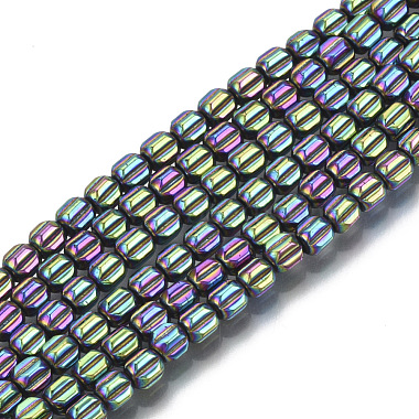 Electroplate Non-magnetic Synthetic Hematite Beads Strands(G-S352-34)-3