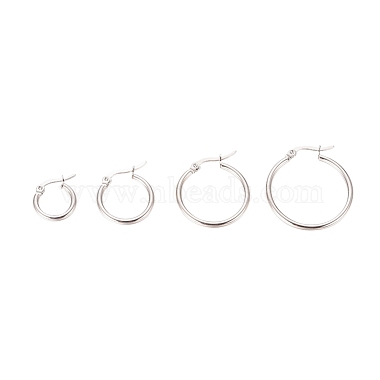 304 Stainless Steel Hoop Earrings for Women(EJEW-X0015-02P-01)-2
