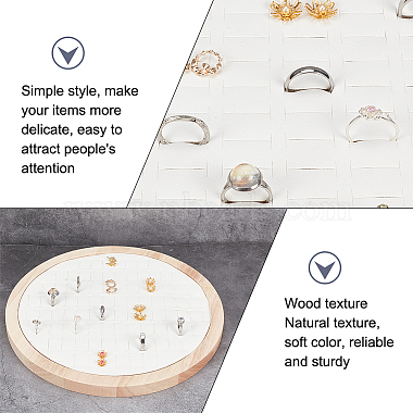 92-Slot Wooden Ring Jewelry Display Round Tray(EDIS-WH0030-20A)-4
