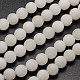 Chapelets de perles de jade blanche naturelle(G-D671-6mm)-1