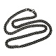 201 Stainless Steel Curb Chain Necklaces(NJEW-Q336-10A-EB)-1