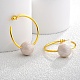 Round Brass Enamel Hoop Earrings for Women(EJEW-Q391-35G-03)-1