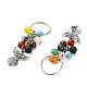 Mixed Gemstone Beads Keychain(KEYC-YW0001-04)-2