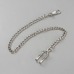 Iron Clip Pocket Watch Chain, Watch Decoration, Platinum, 375mm(FIND-WH0139-774A)