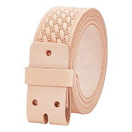 Cowhide Leather Women's Waist Belt Strap Accessories, Flat, Bisque, 105~130x3.85x0.4cm(FIND-WH0117-37)