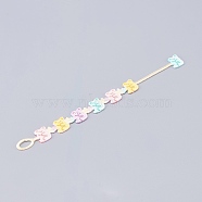 Embroidery Bracelets for Girls, Bear, Colorful, 7-7/8 inch(20cm)(BJEW-H535-04)
