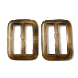 Rectangle Resin Buckle Clasps, For Webbing, Strapping Bags, Garment Accessories, Peru, 41.5x30x4mm, Hole: 30x7.5mm(FIND-WH0129-33A)