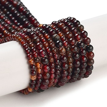 Natural Ganet Beads Strands, Round, 2~4mm, Hole: 0.6~0.7mm, about 104~142pcs/strand, 15~15.16''(38.1~38.5cm)