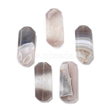 Rectangle Natural Agate Beads