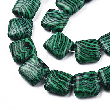 Synthetic Malachite Beads Strands(G-N326-140D)-3
