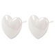 Hypoallergenic Bioceramics Zirconia Ceramic Heart Stud Earrings(EJEW-C065-02)-3