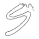 304 Stainless Steel Wheat Chain Necklace for Men Women(NJEW-YW0001-17)-1