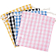 4Pcs 4 Colors Tartan Linen Storage Bags(ABAG-CY0001-08)-7