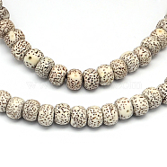 Undyed & Natural Moon and Star Xingyue Bodhi Bead Strands, Buddhism Mala Beads Jewelry Findings, Coconut Brown, 8x6mm, Hole: 1.5~2mm, about 114pcs/strand(WOOD-R257-6x8-01)