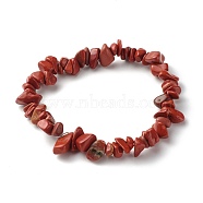 Natural Red Jasper Chip Beads Stretch Bracelets for Children, Inner Diameter: 1-7/8 inch(4.8~5.1cm)(BJEW-JB06388-09)