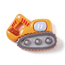 Playing Theme Opaque Resin Decoden Cabochons, Toy Excavator, 21.5x27.5x7.5mm(CRES-O007-05B)