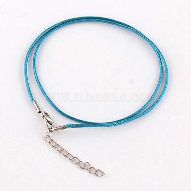 2mm DarkTurquoise Waxed Cotton Cord Necklace Making