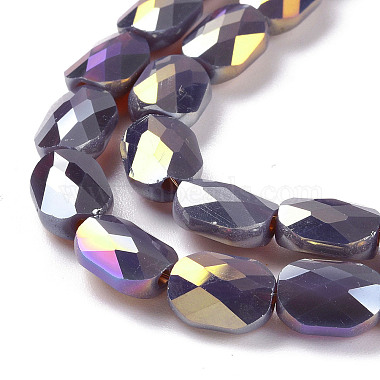 Brins de perles de verre plaquées à facettes(GLAA-G092-D02)-4