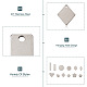 72pcs 12 style 201 pendentifs d'étiquette vierge en acier inoxydable(STAS-PJ0001-31)-5