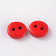 2-Hole Flat Round Resin Sewing Buttons for Costume Design(BUTT-E119-18L-10)-2