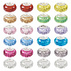 66Pcs 11 Colors Rondelle Resin European Beads(RPDL-TA0001-03)-1