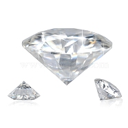 Brilliant Round Cut Moissanite Loose Stones Cabochons, Clear, 9mm, 3 Carats(RGLA-F081-01L)