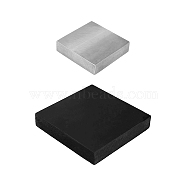 Gold Hammer Square Iron Anvil Workbenches and Elastic Rubber Block Sets, for Jewelry Making DIY Tools, Mixed Color, 2pcs/set(TOOL-BC0001-81)