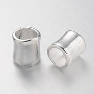 Tibetan Style Alloy Beads, Tubbish, Silver Color Plated, Lead Free & Cadmium Free, 14.5x12mm, Hole: 8.5mm(X-K0NY5021)