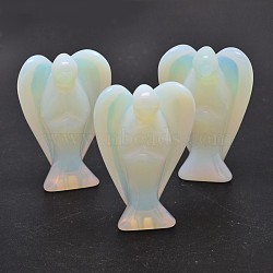 Angel Opalite Home Display Decorations, 38~40x27~28x13~14mm(DJEW-L009A-08)