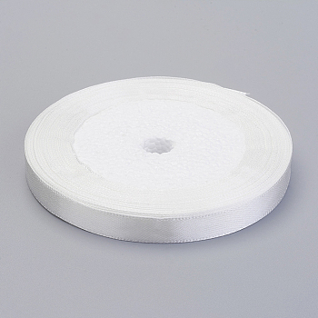 Milk White Satin Ribbon Wedding Sewing DIY, 3/8 inch(10mm) wide, 25yards/roll(22.86m/roll)