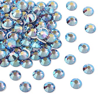 Preciosa&reg MAXIMA Crystal No Hotfix Flatback Stones, Czech Crystal, Dura Foiling, Round(438 11 615 Chaton Rose), 20410 200 Tanzanite AB, SS8(2.3~2.5mm)