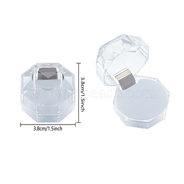 Transparent Plastic Ring Boxes(OBOX-CA0001-001B)-2