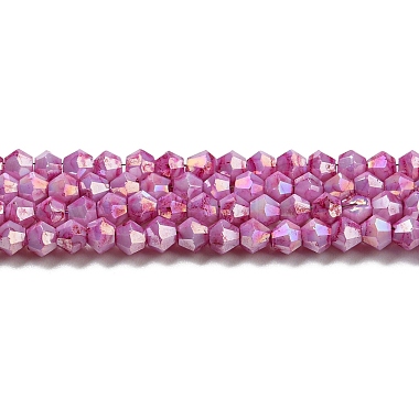 Orchid Bicone Glass Beads