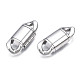 304 Stainless Steel Fold Over Clasps(STAS-S080-01C-P)-1