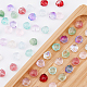 dicosmétique 200pcs 10 couleurs perles de verre transparentes peintes par pulvérisation(GLAA-DC0001-24)-4