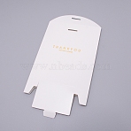 Paper Bags, Gift Bags, Shopping Bags, Wedding Bags, Rectangle without Ribbon, White, 16.5x13.5x6cm(CARB-WH0011-04B)