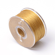 Special Coated Polyester Beading Threads for Seed Beads, Peru, 0.1mm, about 50yards/roll(OCOR-R038-05)