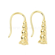 Rack Plating Brass Earring Hooks, Earring Settings, Long-Lasting Plated, Lead Free & Cadmium Free, Golden, 17.5x5mm, 20 Gauge, Pin: 0.8mm, Tray: 3mm(KK-F839-031G)