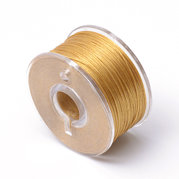 Special Coated Polyester Beading Threads for Seed Beads, Peru, 0.1mm, about 50yards/roll