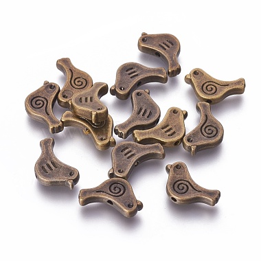 15mm Bird Alloy Beads