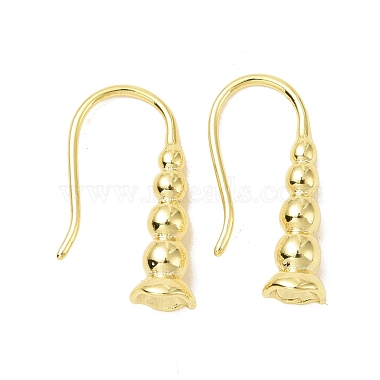 Golden Brass Earring Settings