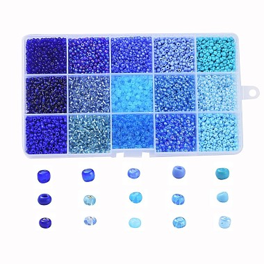3mm Mixed Color Round Glass Beads