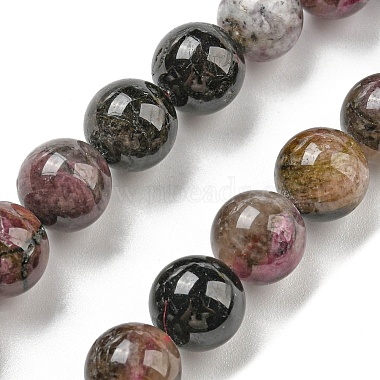 Chapelets de perles en tourmaline naturelle(G-C076-8mm-10)-2