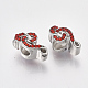 Platinum Plated Alloy European Beads(MPDL-S067-02)-2