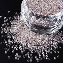 MGB Matsuno Glass Beads, Japanese Seed Beads, 15/0 Silver Lined Glass Round Hole Rocailles Seed Beads, Lavender Blush, 1.5x1mm, Hole: 0.5mm, about 135000pcs/bag, 450g/bag(SEED-R017A-57RR)